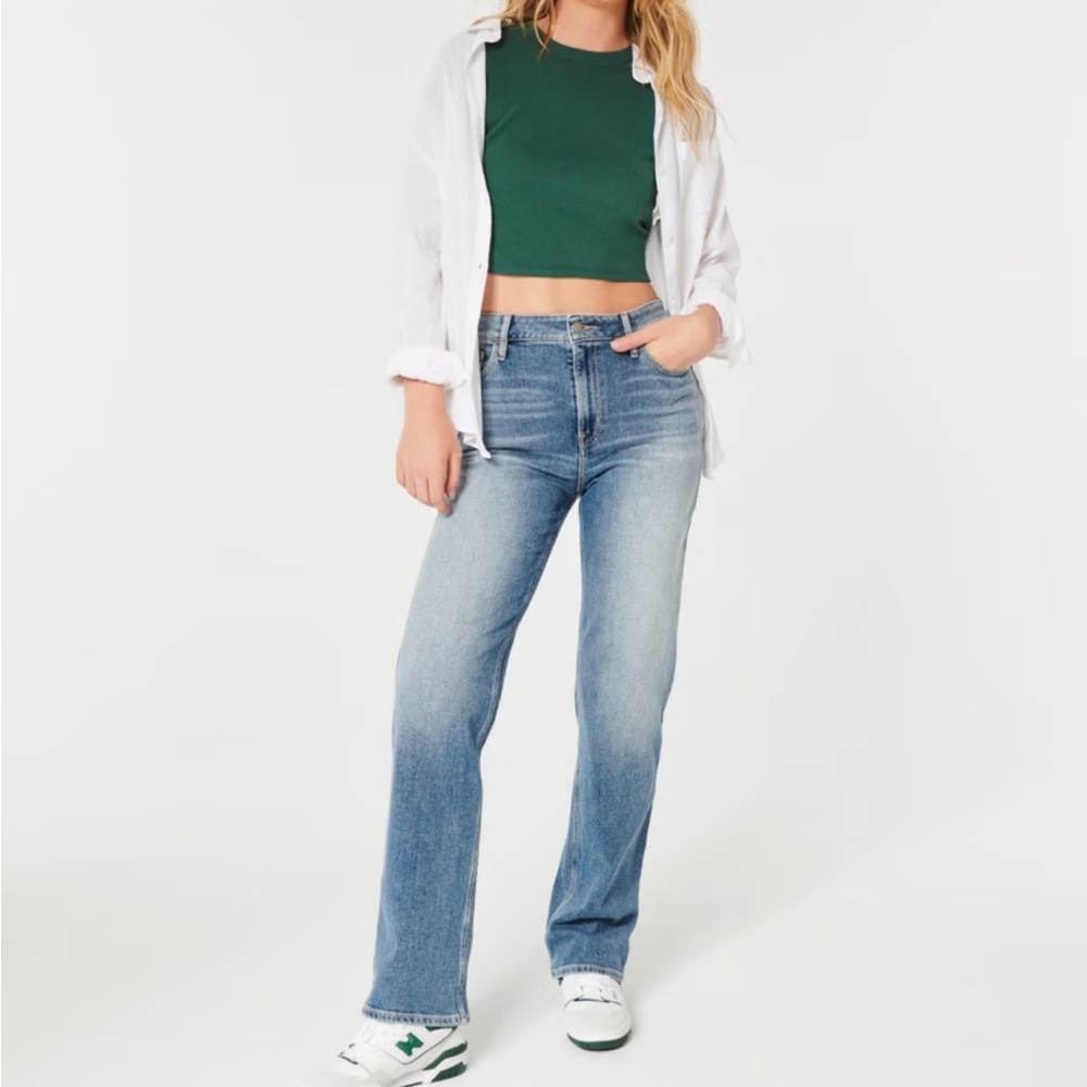 Hollister ultra high rise dad jean